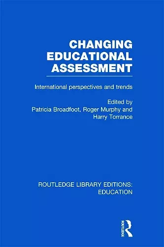 Changing Educational Assessment cover