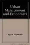 Urban Management and Economics cover