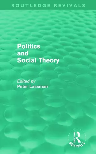 Politics and Social Theory cover