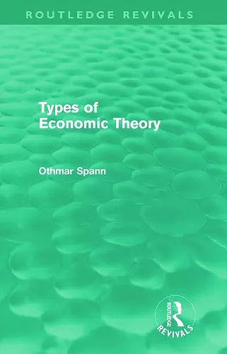 Types of Economic Theory cover