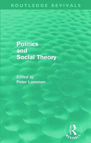 Politics and Social Theory cover