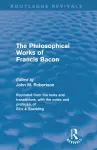 The Philosophical Works of Francis Bacon cover