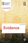 Evidence Lawcards 2012-2013 cover