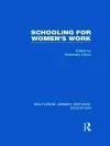 Schooling for Women's Work cover