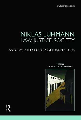 Niklas Luhmann: Law, Justice, Society cover