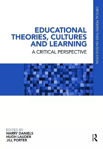 Educational Theories, Cultures and Learning cover