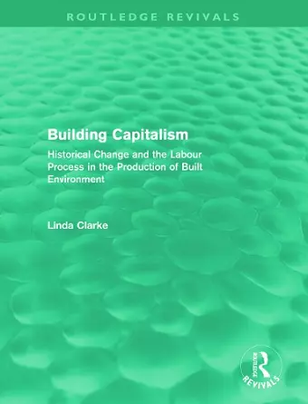 Building Capitalism (Routledge Revivals) cover