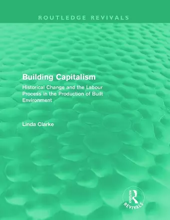 Building Capitalism (Routledge Revivals) cover