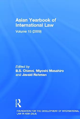 Asian Yearbook of International Law cover