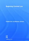 Beginning Criminal Law cover