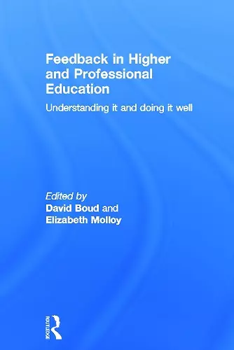 Feedback in Higher and Professional Education cover