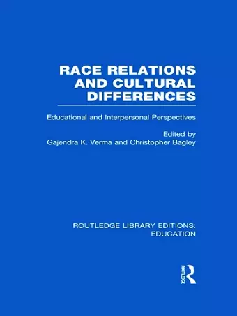 Race Relations and Cultural Differences cover