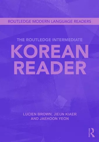 The Routledge Intermediate Korean Reader cover