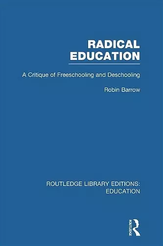 Radical Education (RLE Edu K) cover