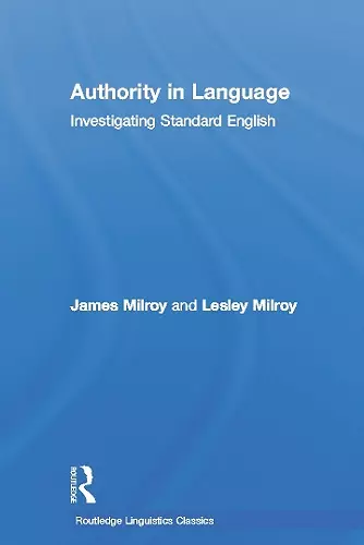 Authority in Language cover