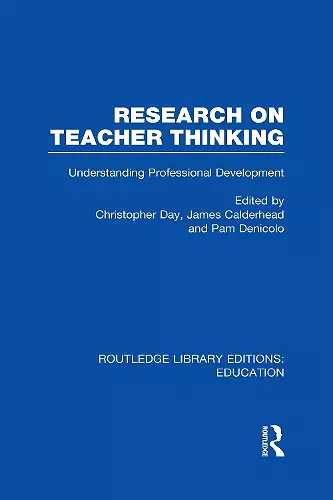 Research on Teacher Thinking (RLE Edu N) cover