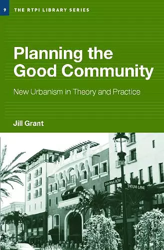 Planning the Good Community cover