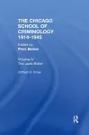 THE CHICAGO SCHOOL CRIMINOLOGY Volume 4 cover