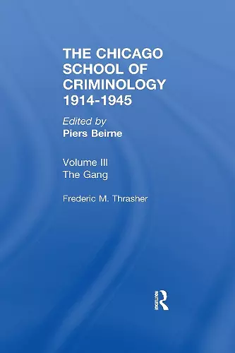 CHICAGO SCHOOL CRIMINOLOGY Volume 3 cover