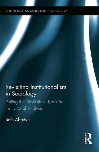 Revisiting Institutionalism in Sociology cover