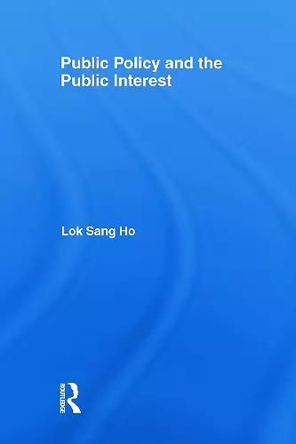 Public Policy and the Public Interest cover