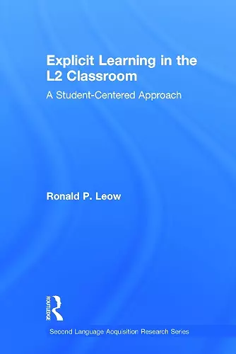 Explicit Learning in the L2 Classroom cover