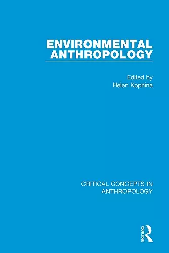 Environmental Anthropology cover