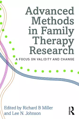 Advanced Methods in Family Therapy Research cover