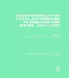 Accountability of Local Authorities in England and Wales, 1831-1935 Volume 2 (RLE Accounting) cover