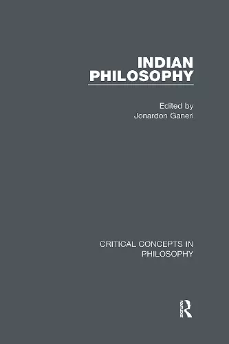 Ganeri: Indian Philosophy, 4-vol. set cover