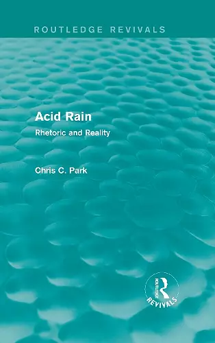 Acid Rain (Routledge Revivals) cover