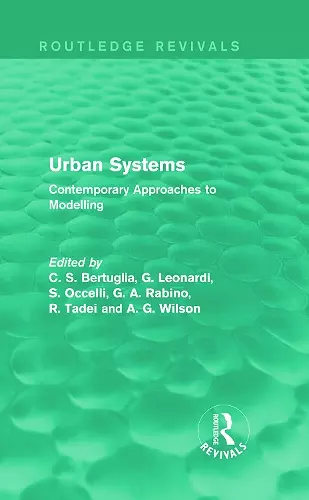 Urban Systems (Routledge Revivals) cover