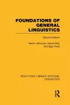 Foundations of General Linguistics (RLE Linguistics A: General Linguistics) cover