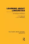 Learning about Linguistics (RLE Linguistics A: General Linguistics) cover