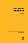 Universal Grammar (RLE Linguistics A: General Linguistics) cover