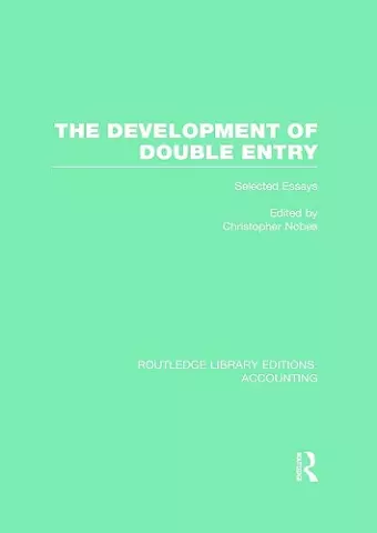 The Development of Double Entry (RLE Accounting) cover