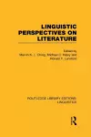 Linguistic Perspectives on Literature (RLE Linguistics C: Applied Linguistics) cover