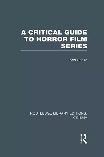 A Critical Guide to Horror Film Series cover