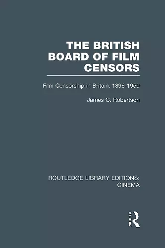 The British Board of Film Censors cover