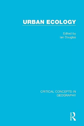 Urban Ecology, 4-vol. set cover