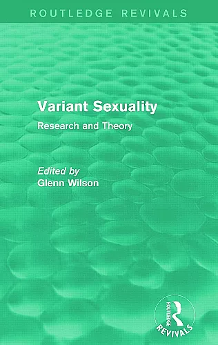 Variant Sexuality (Routledge Revivals) cover