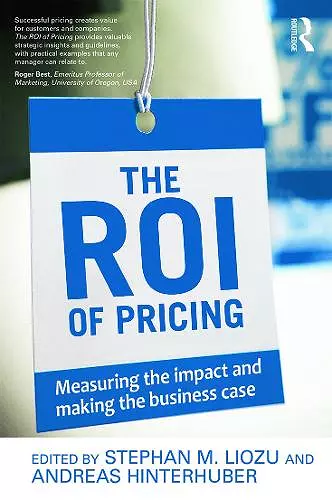 The ROI of Pricing cover