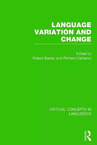 Language Variation and Change cover