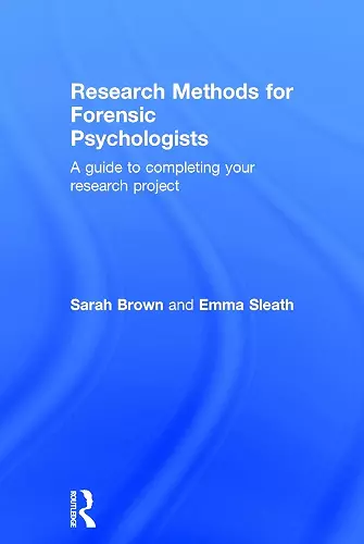 Research Methods for Forensic Psychologists cover