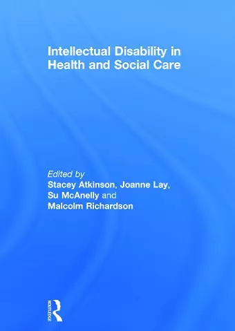 Intellectual Disability in Health and Social Care cover