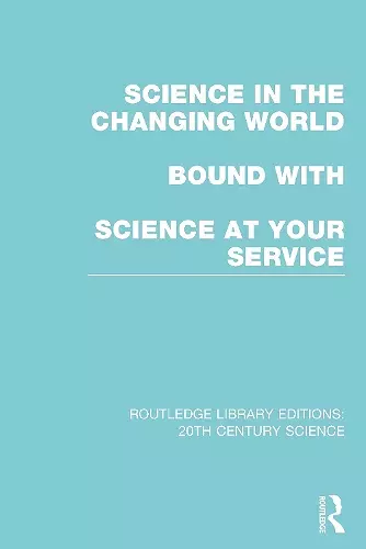 Routledge Library Editions: 20th Century Science cover