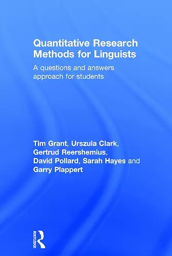 Quantitative Research Methods for Linguists cover