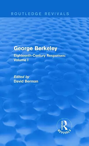 George Berkeley (Routledge Revivals) cover