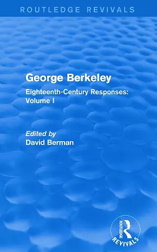 George Berkeley (Routledge Revivals) cover