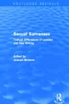 Sexual Sameness (Routledge Revivals) cover